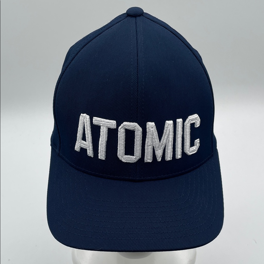 NWT Atomic G/Fore Navy Blue SnapBack Golf Cap Flexfit 110 Adjustable Hat - Picture 12 of 13